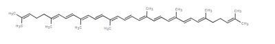 Lycopene Chemical structure