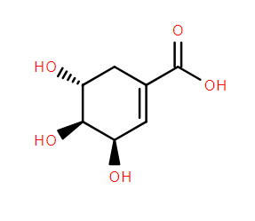  Shikimic acid Chemical structure