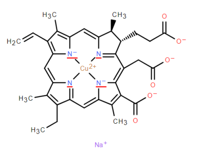 Sodium Copper Chlorophyll Chemical structure